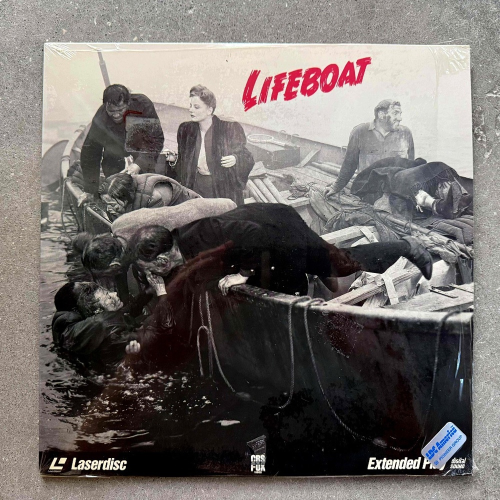 “LIFEBOAT” EXTENDED PLAY LASERDISC LD (1944) ALFRED HITCHCOCK